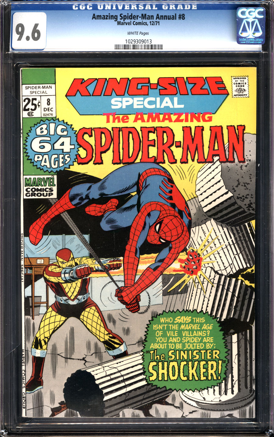 ComicConnect AMAZING SPIDER MAN ANNUAL 8 CGC NM 9 6