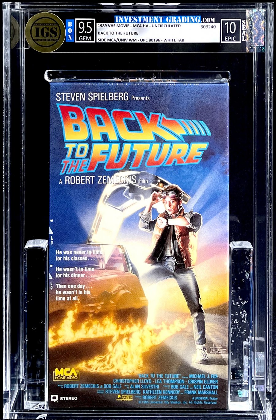 ComicConnect BACK TO THE FUTURE VHS VHS IGS NM 9 5