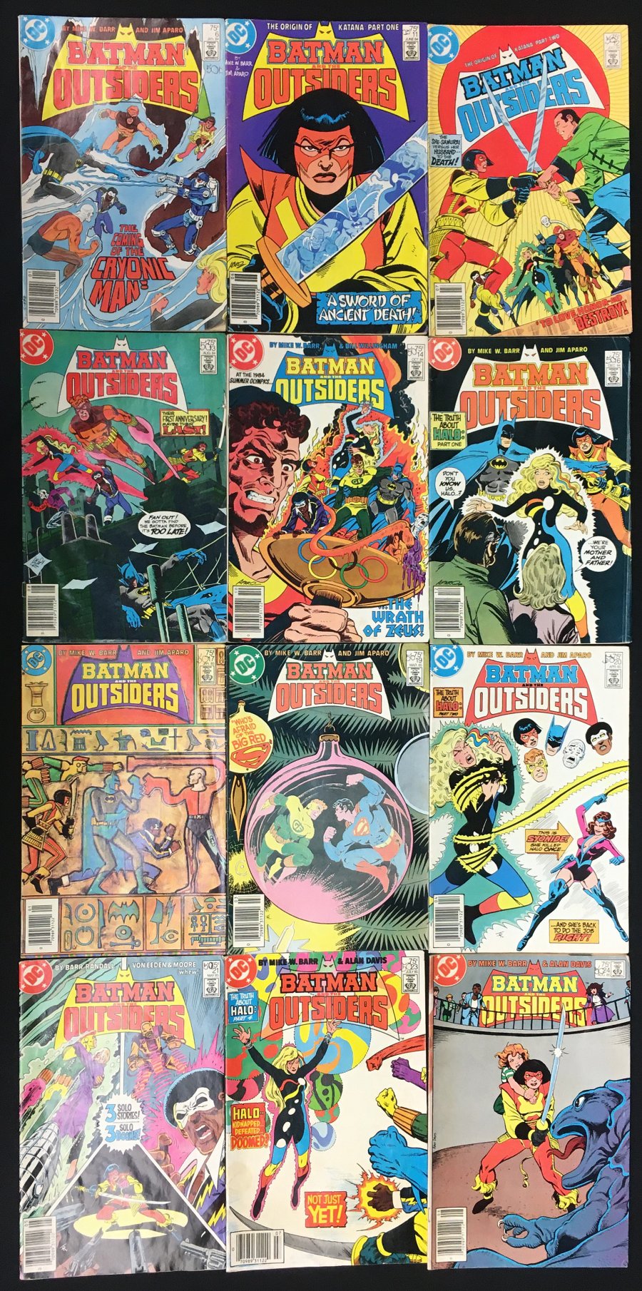 Comicconnect Batman And The Outsiders Comic Book Group Lot Vg F