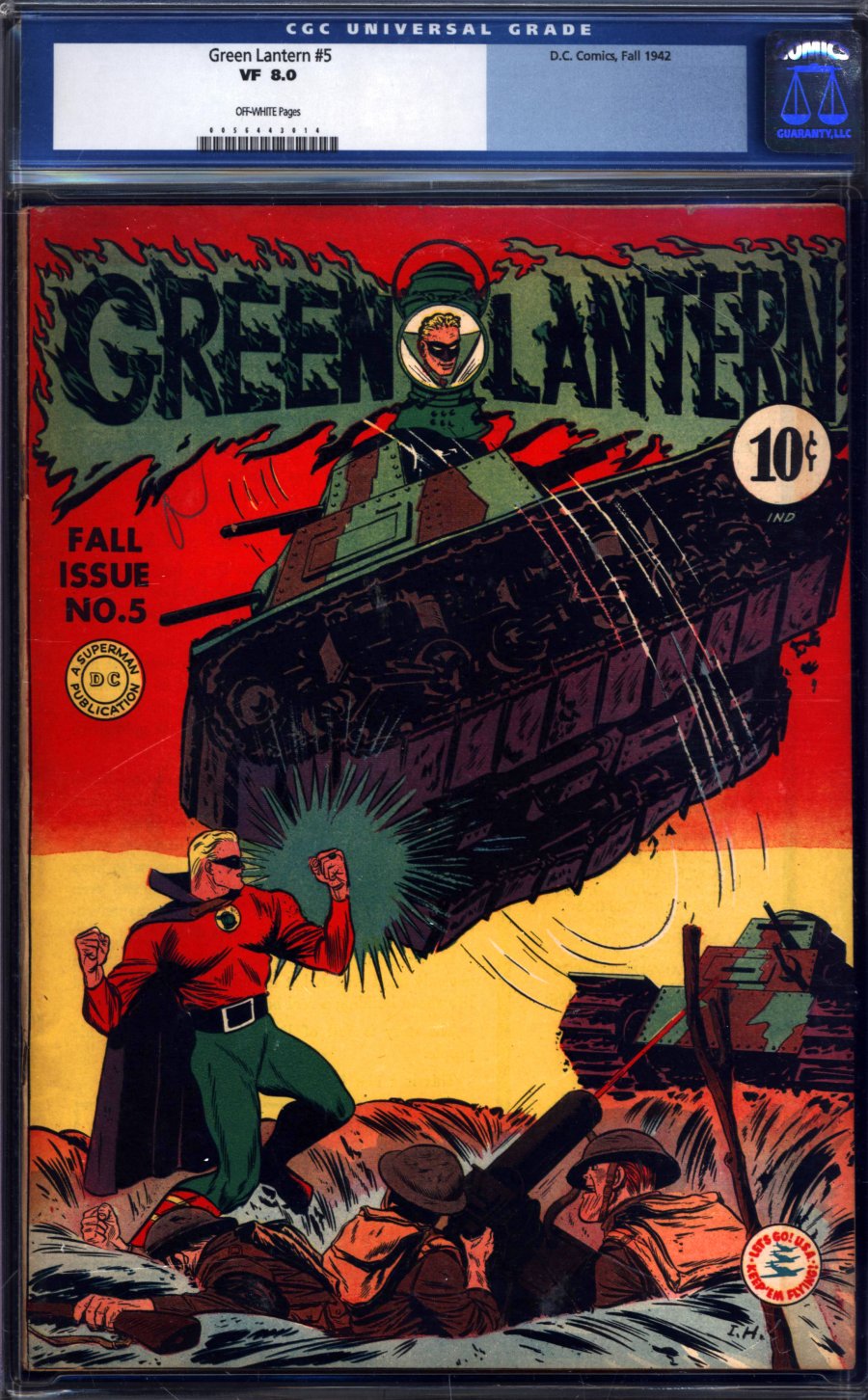 ComicConnect GREEN LANTERN 1941 49 5 CGC VF 8 0