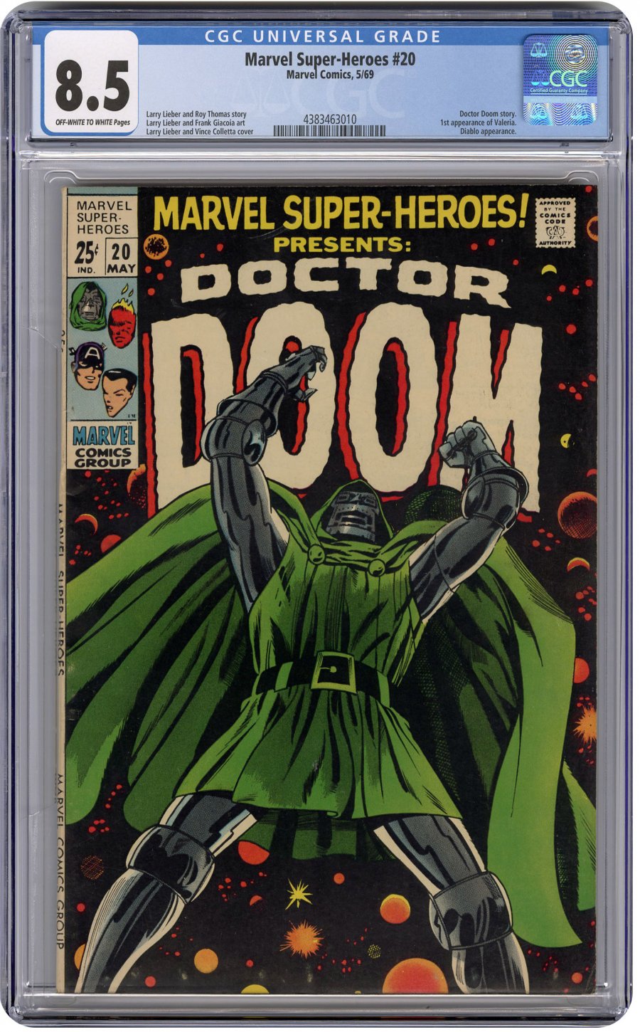 Comicconnect Marvel Super Heroes Cgc Vf