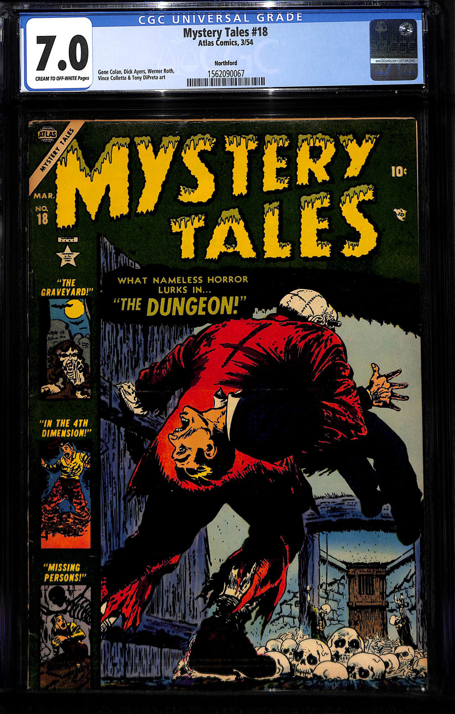 Comicconnect Mystery Tales Cgc F Vf