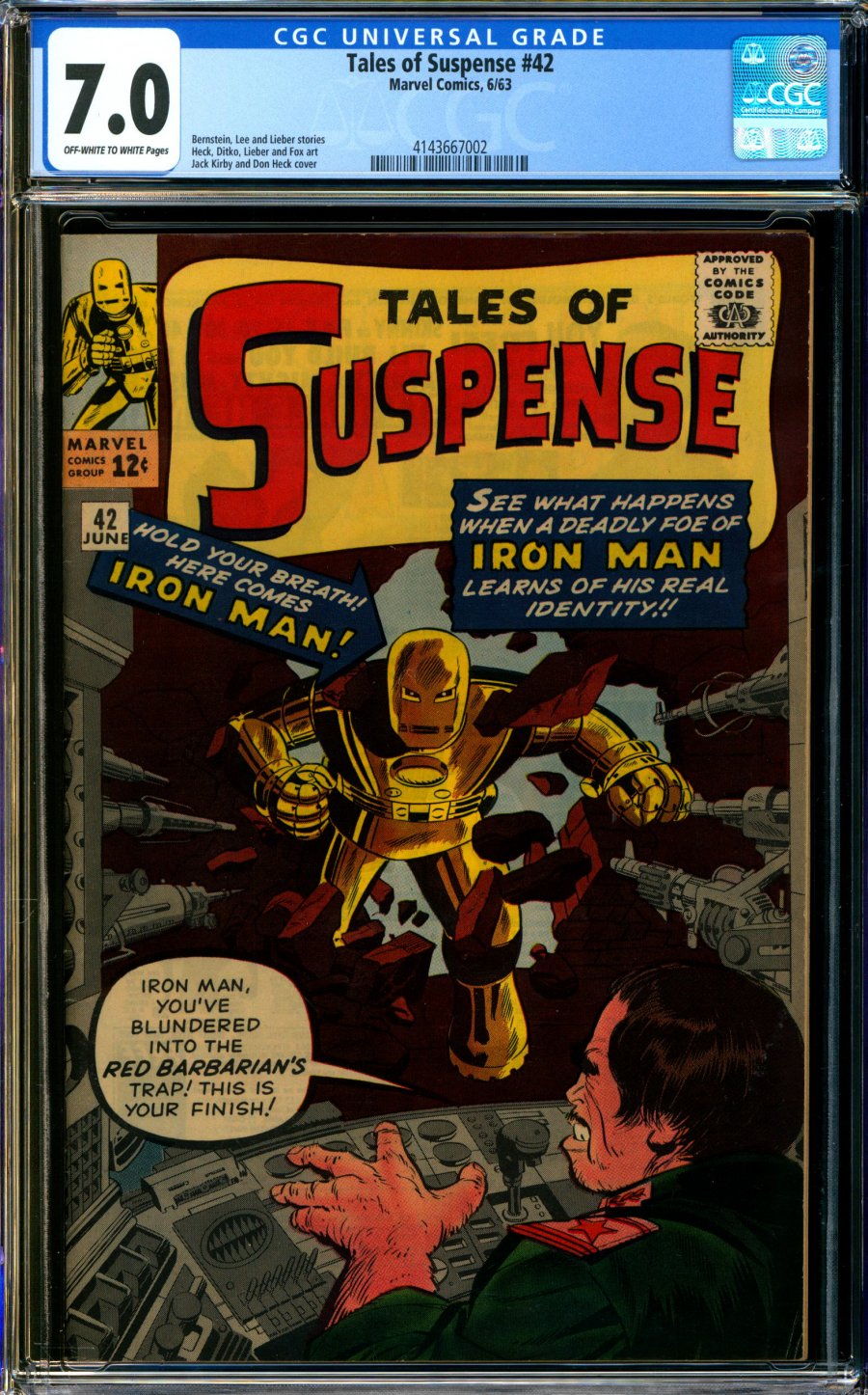 Comicconnect Tales Of Suspense Cgc F Vf