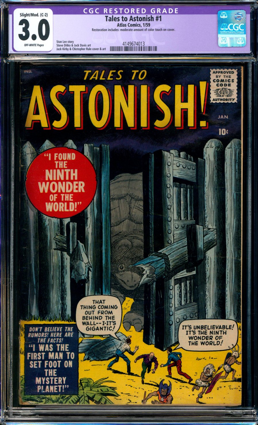 Comicconnect Tales To Astonish Cgc G Vg