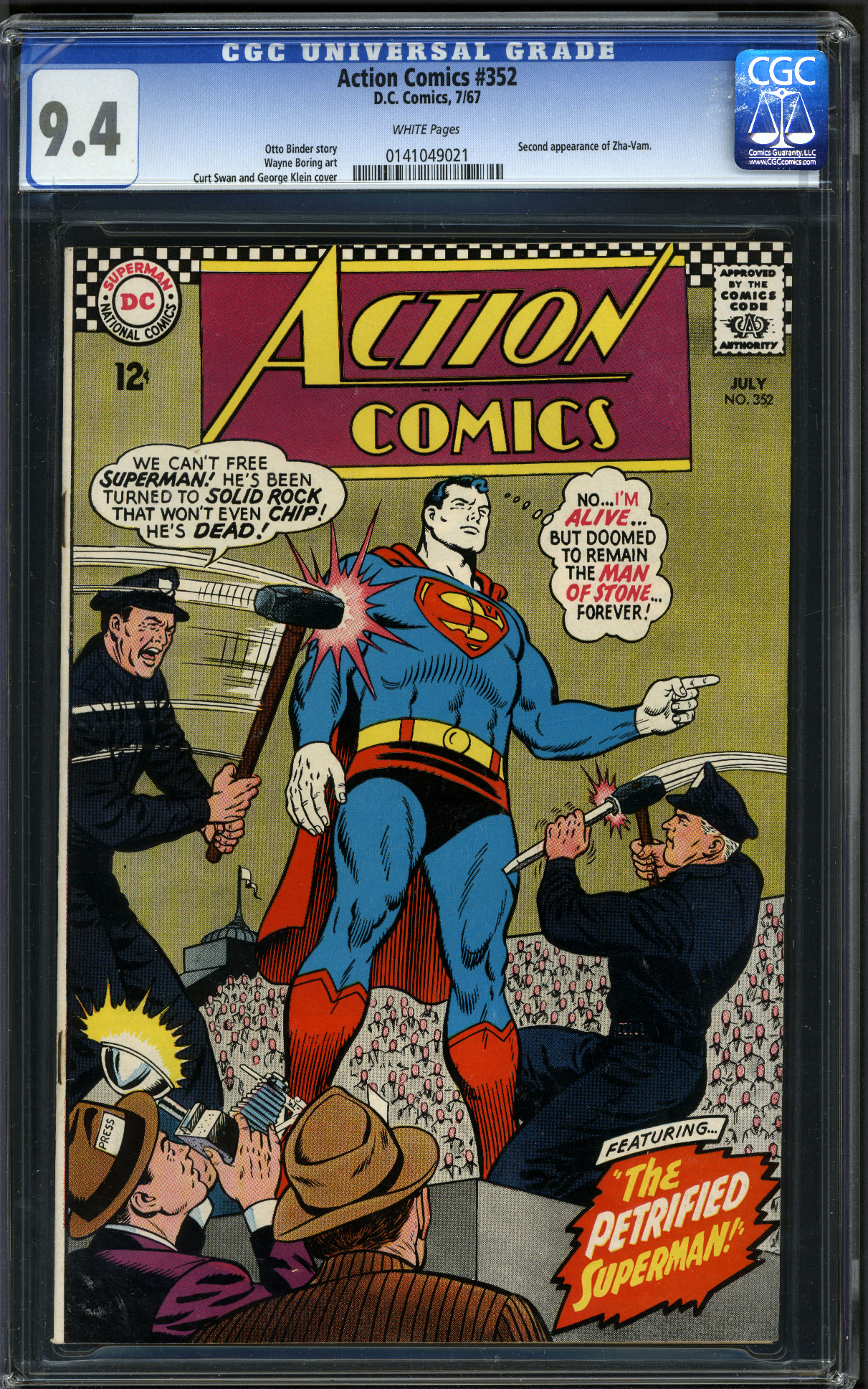 Comicconnect Action Comics 1938 2011 352 Cgc Nm 94