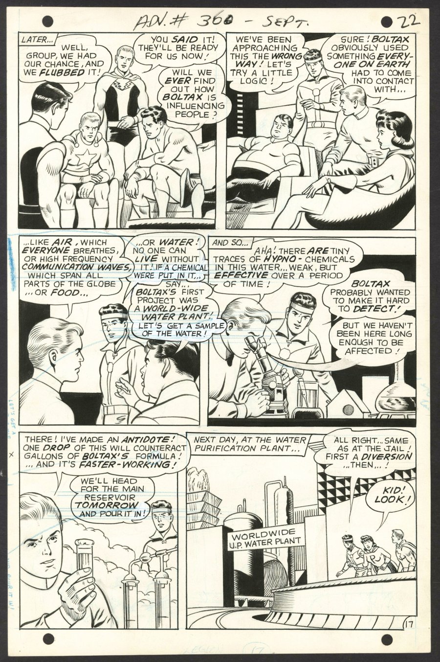 ComicConnect - Swan, Curt - HOW TO DRAW SUPER HEROES Interior Page - VF: 8.0