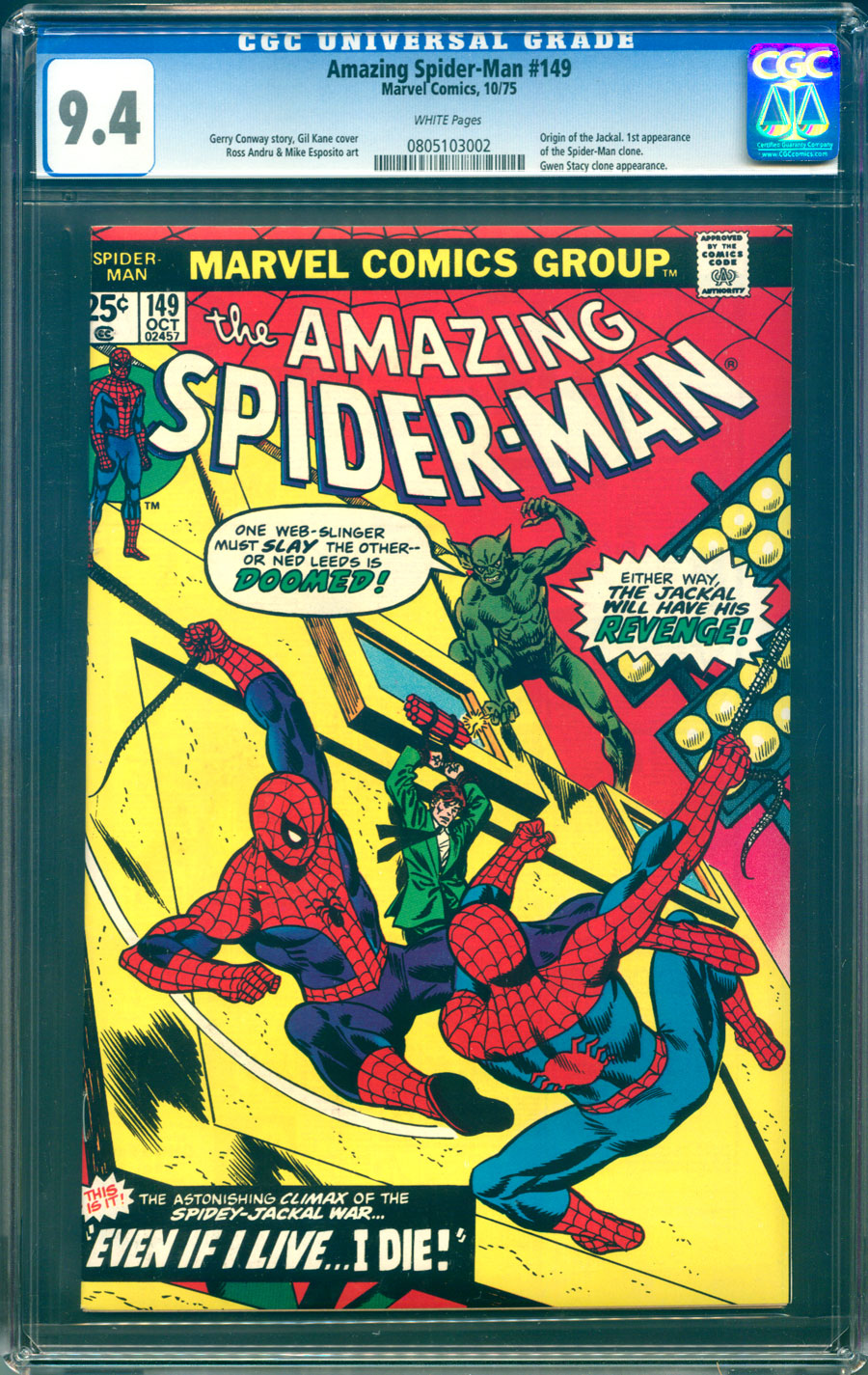 Comicconnect - Amazing Spider-man (1963-98; 2003-13) #149 - Cgc Nm: 9.4