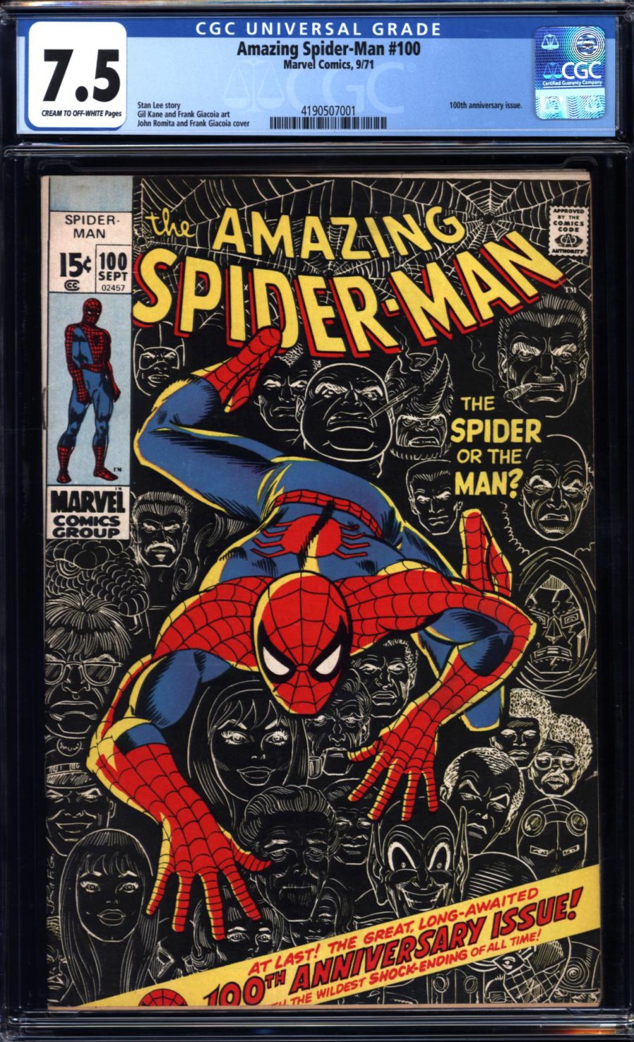 ComicConnect - AMAZING SPIDER-MAN (1963-98; 2003-13) #100 - CGC VF-: 7.5