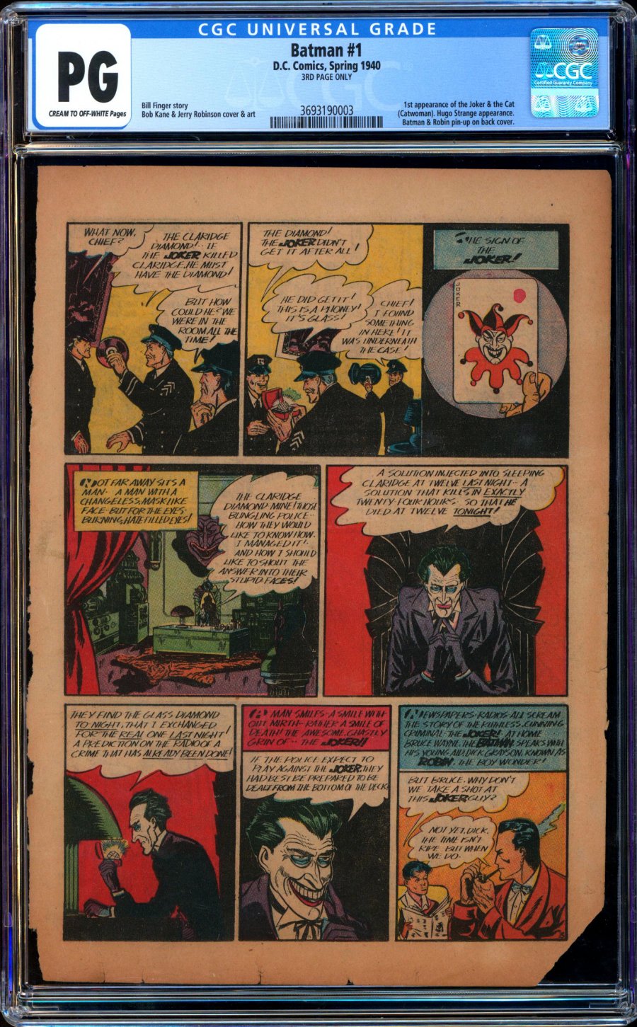 ComicConnect - BATMAN (1940-2011) #1 - CGC No Grade: 0.3