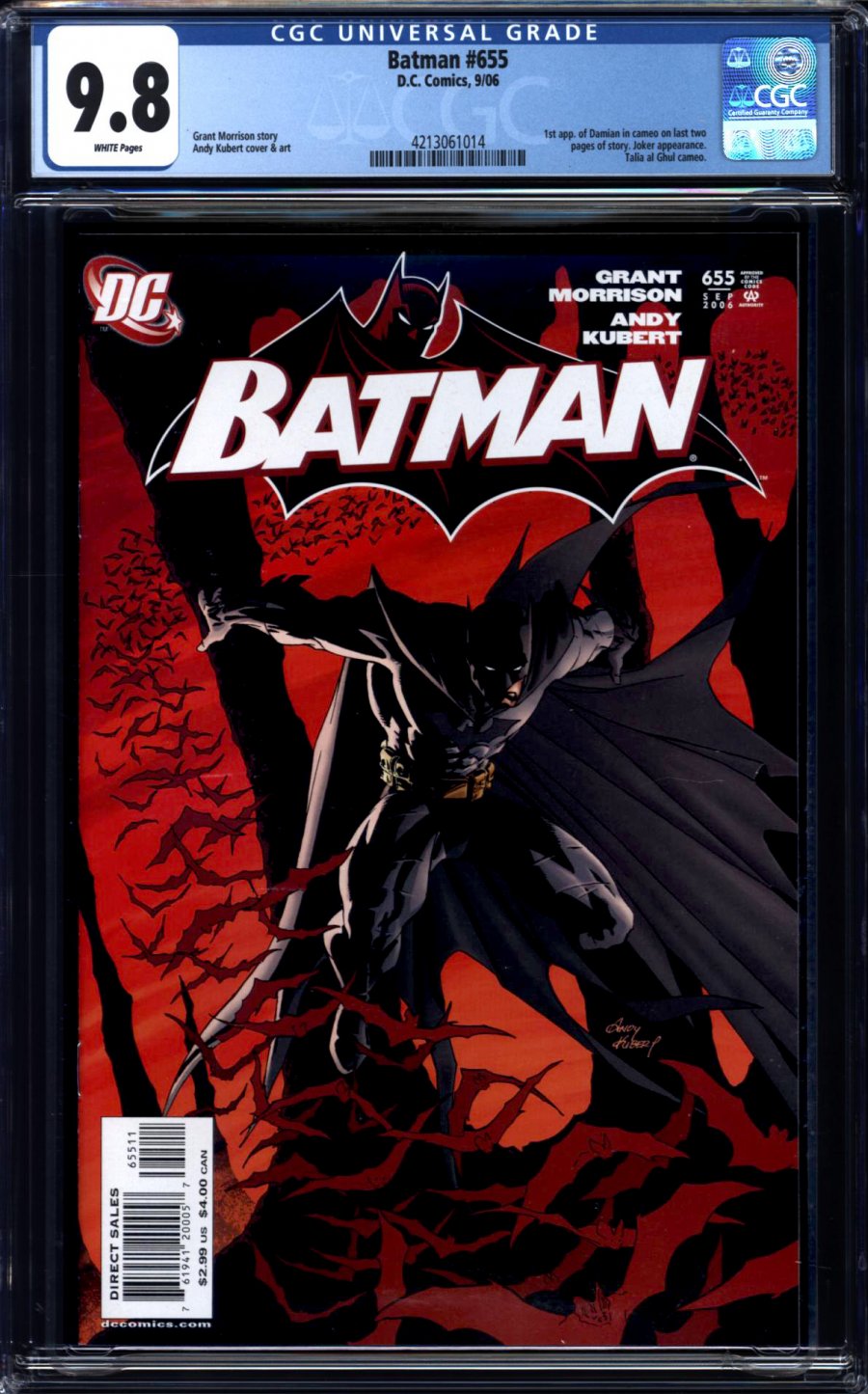 Comicconnect Batman 1940 2011 655 Cgc Nmm 98