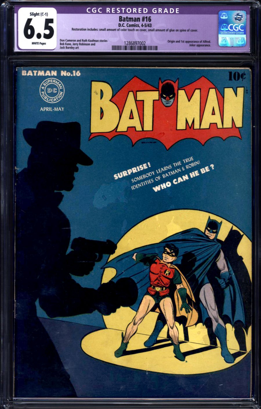 ComicConnect - BATMAN (1940-2011) #16 - CGC FN+: 6.5