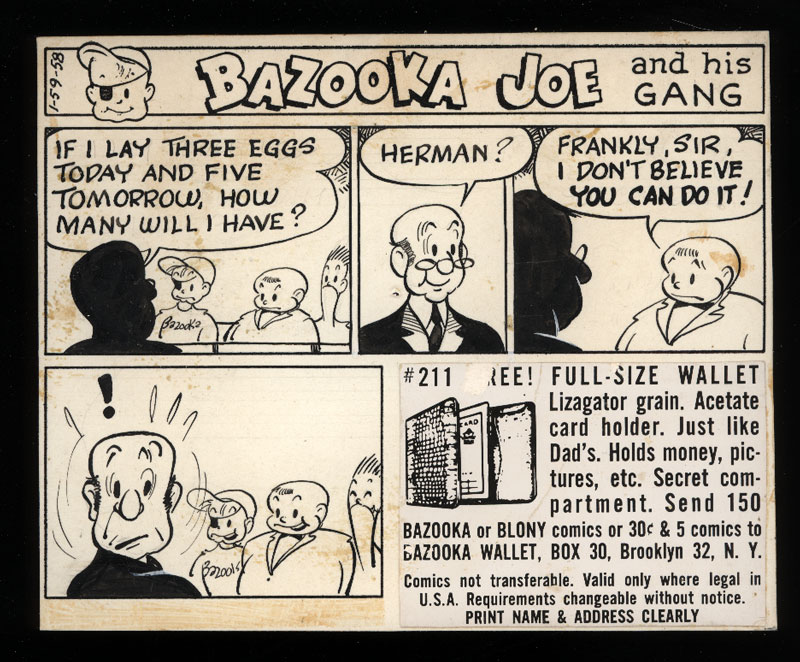 bazooka comic strips