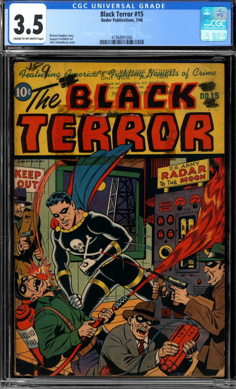 ComicConnect - BLACK TERROR (1942-49) #15 - CGC VG-: 3.5