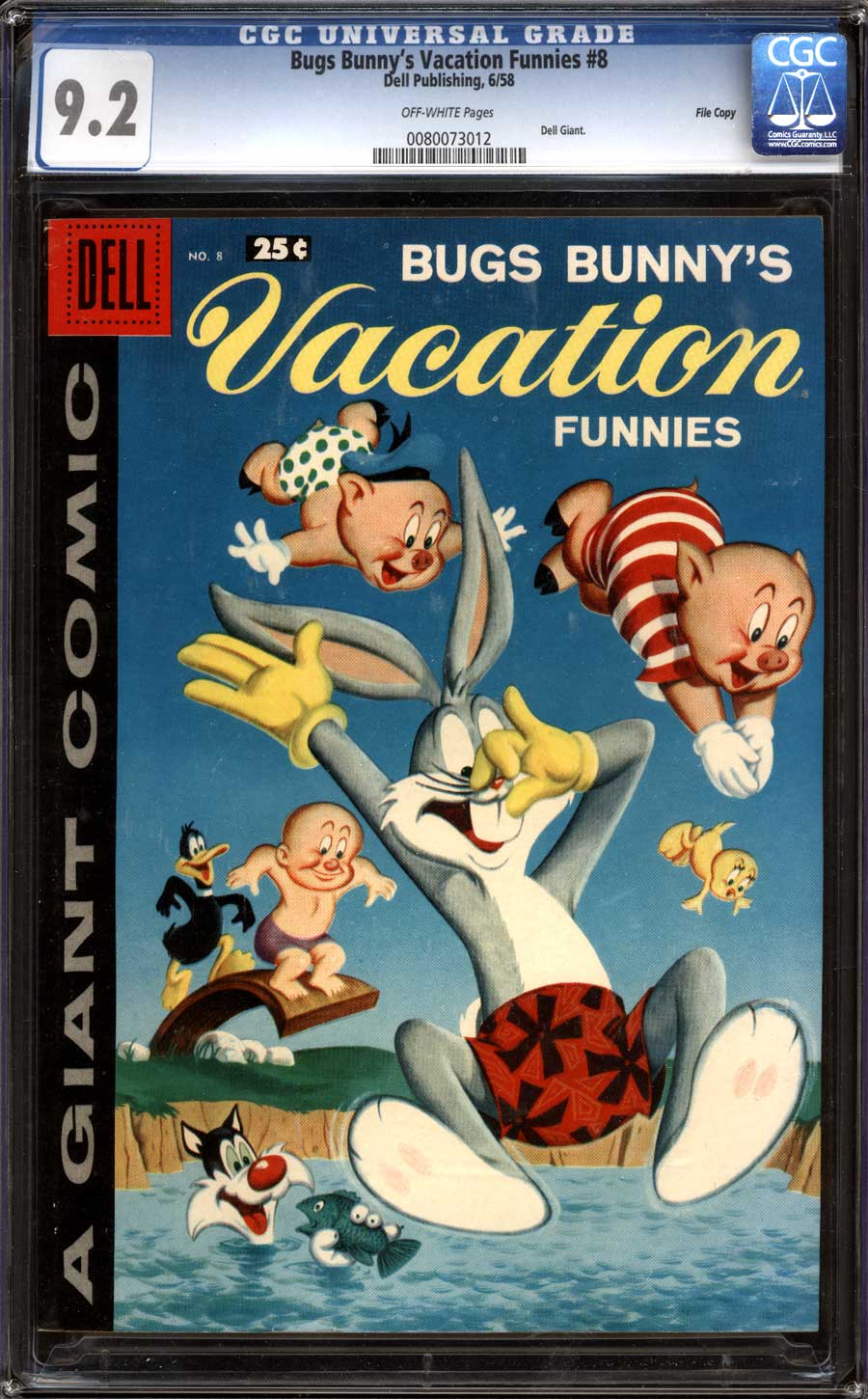 Comicconnect Bugs Bunny Vacation Funnies 1951 58 8 Cgc Nm 92