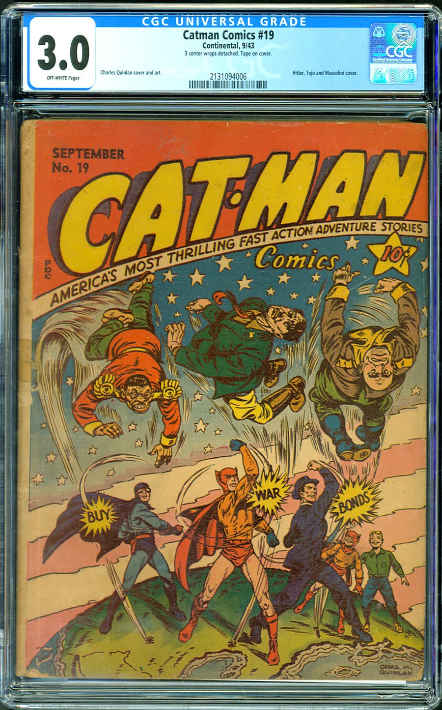 ComicConnect - CATMAN COMICS (1943-46) #19 - CGC G/VG: 3.0