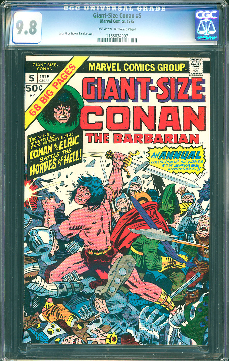 ComicConnect - CONAN GIANT SIZE (1974-75) #5 - CGC NM/M: 9.8