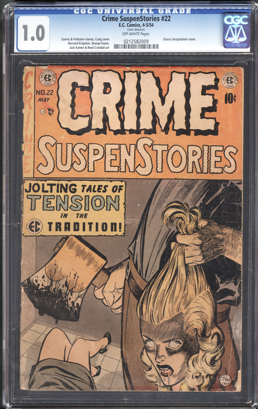 ComicConnect - CRIME SUSPENSTORIES (1950-55) #22 - CGC FA: 1.0