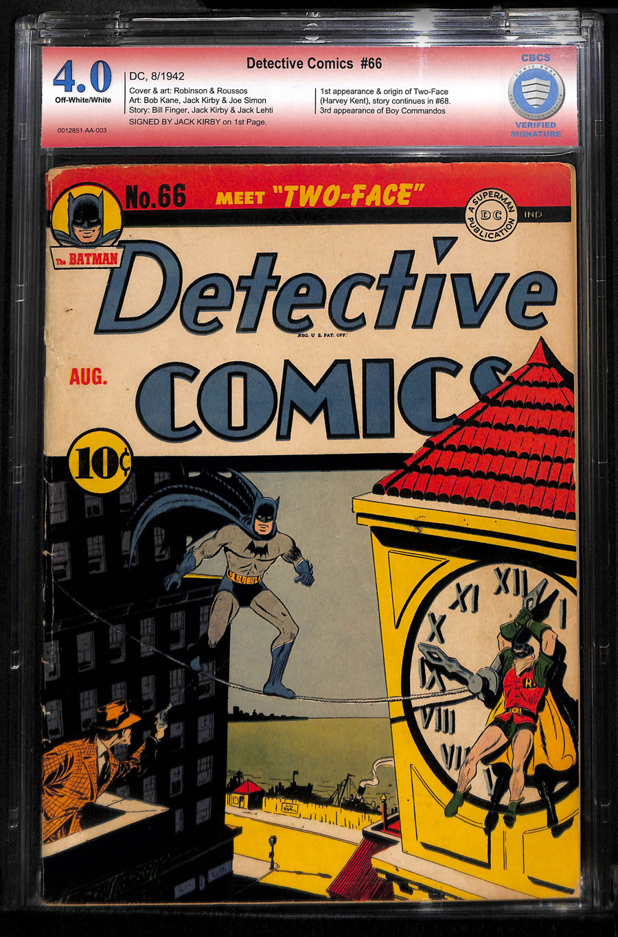 ComicConnect - DETECTIVE COMICS (1937-2011; 2016-) #66 - CBCS VG: 4.0