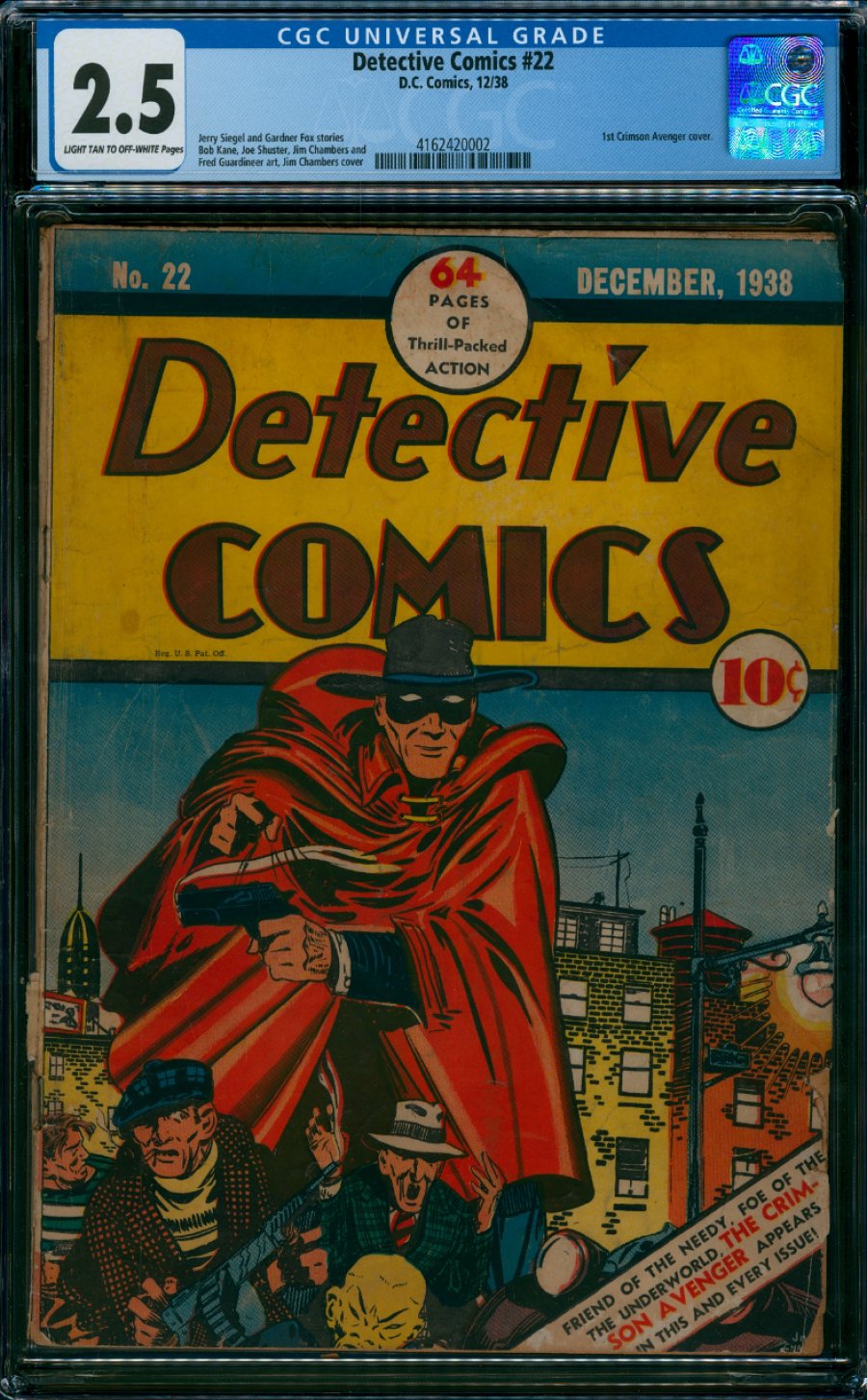 ComicConnect - DETECTIVE COMICS (1937-2011; 2016-) #22 - CGC G+: 2.5