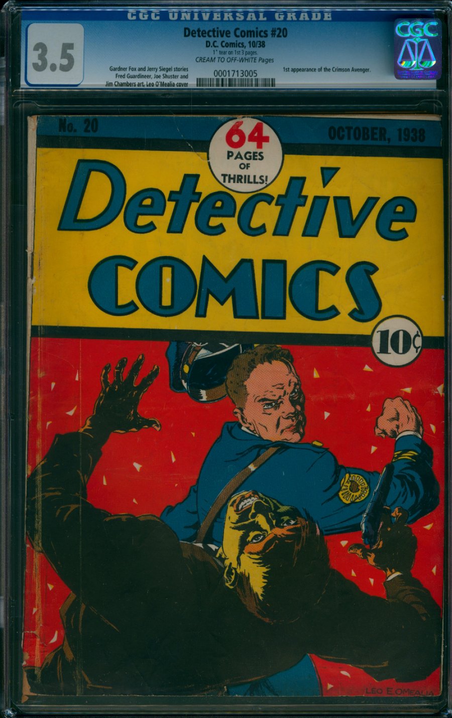 ComicConnect - DETECTIVE COMICS (1937-2011; 2016-) #20 - CGC VG-: 3.5