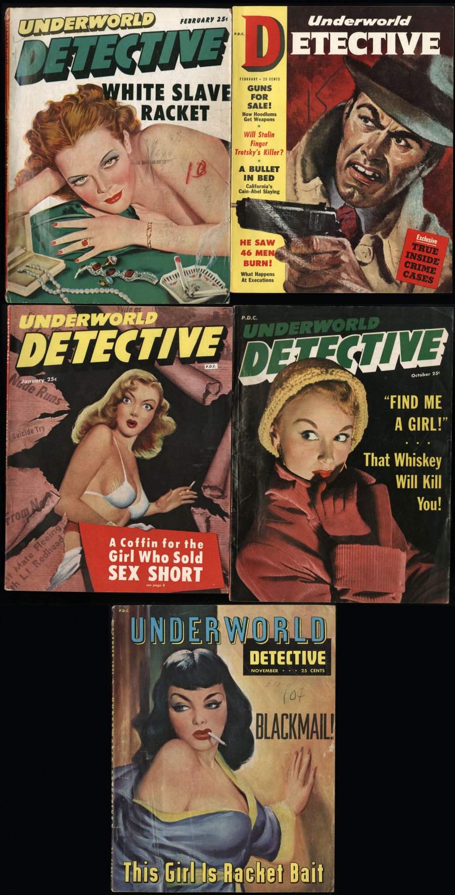 ComicConnect - DETECTIVE MAGAZINE GROUP LOT Group Lot - FN-: 5.5