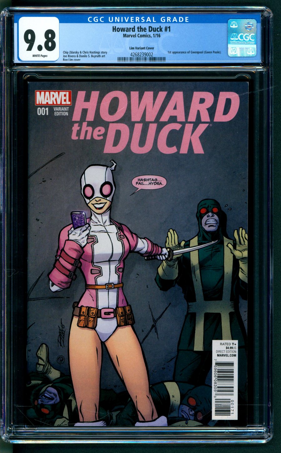 Comicconnect Howard The Duck 2015 1 Cgc Nm M 9 8