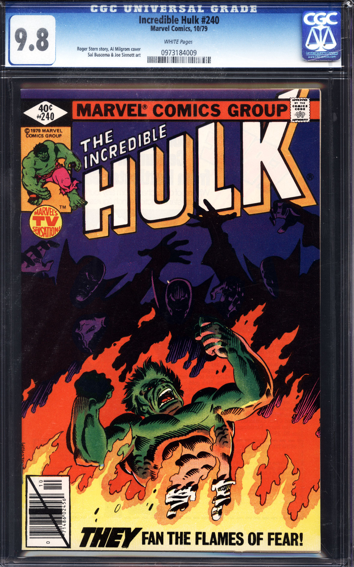 Comicconnect Incredible Hulk 1962 99 240 Cgc Nmm 98