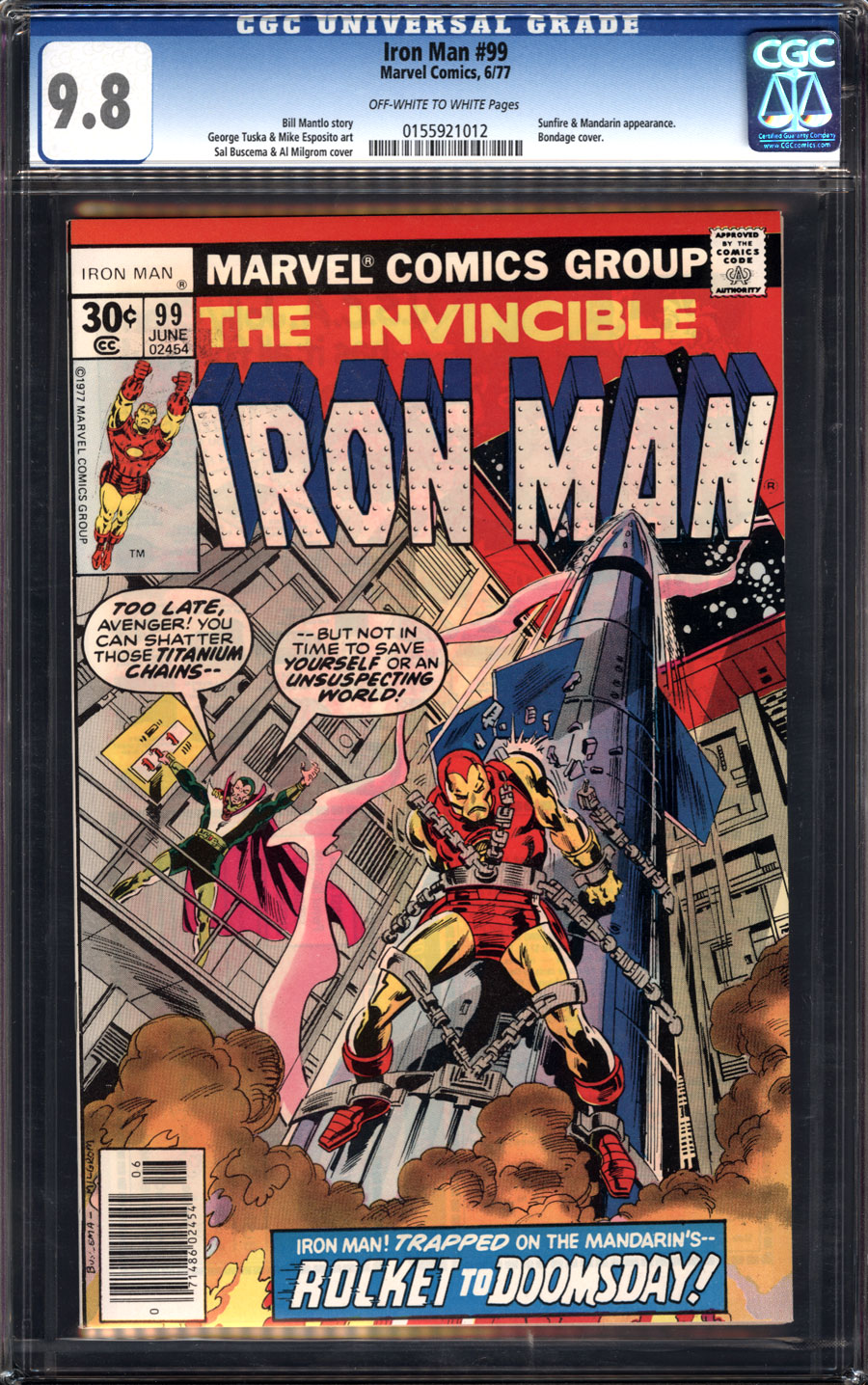 Comicconnect Iron Man 1968 96 99 Cgc Nmm 98