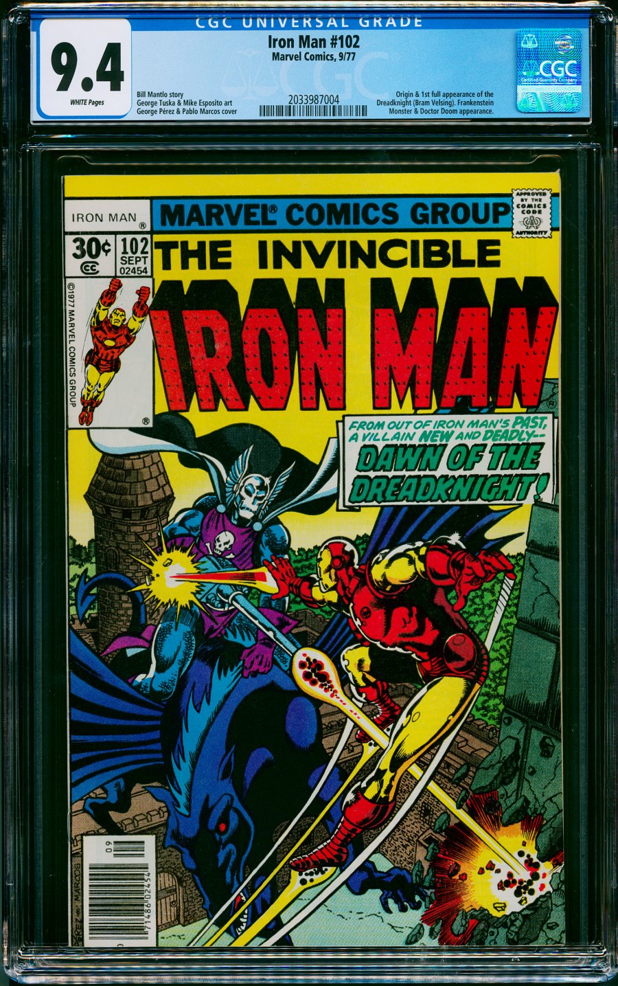 Comicconnect Iron Man 1968 96 102 Cgc Nm 94