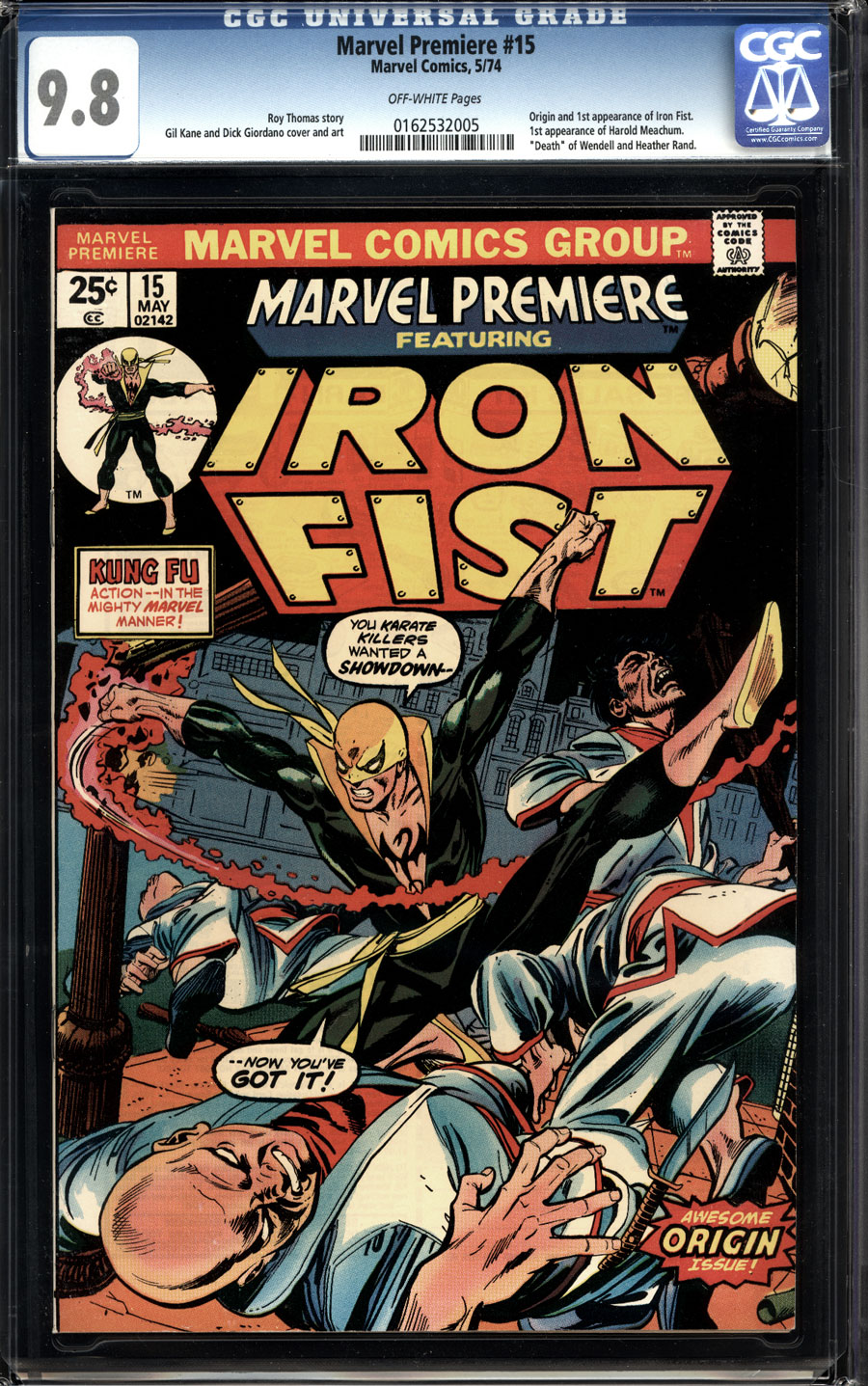 Marvel Premiere #15 First app Iron Fist cheapest KEY ISSUE