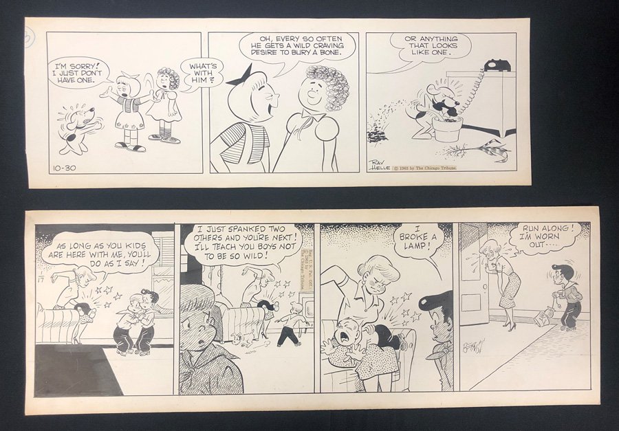 ComicConnect - ORIGINAL COMIC STRIP ART GROUP LOT Strip Art - VF: 8.0