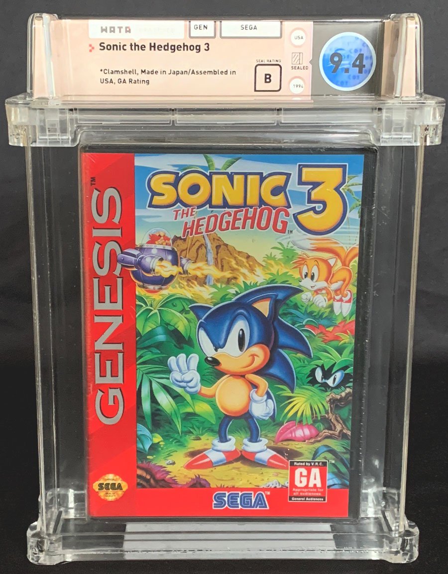 ComicConnect - SONIC THE HEDGEHOG 2(GEN) Video Game - WATA NM-: 9.2
