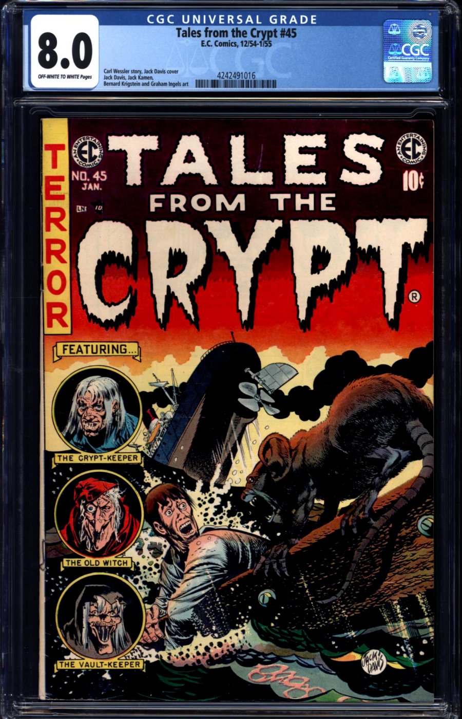 ComicConnect - TALES FROM THE CRYPT (1950-55) #45 - CGC VF: 8.0