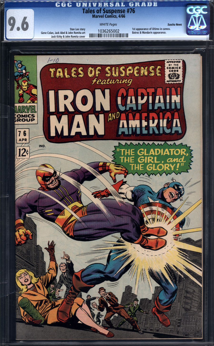 Comicconnect Tales Of Suspense 1959 68 76 Cgc Nm 96