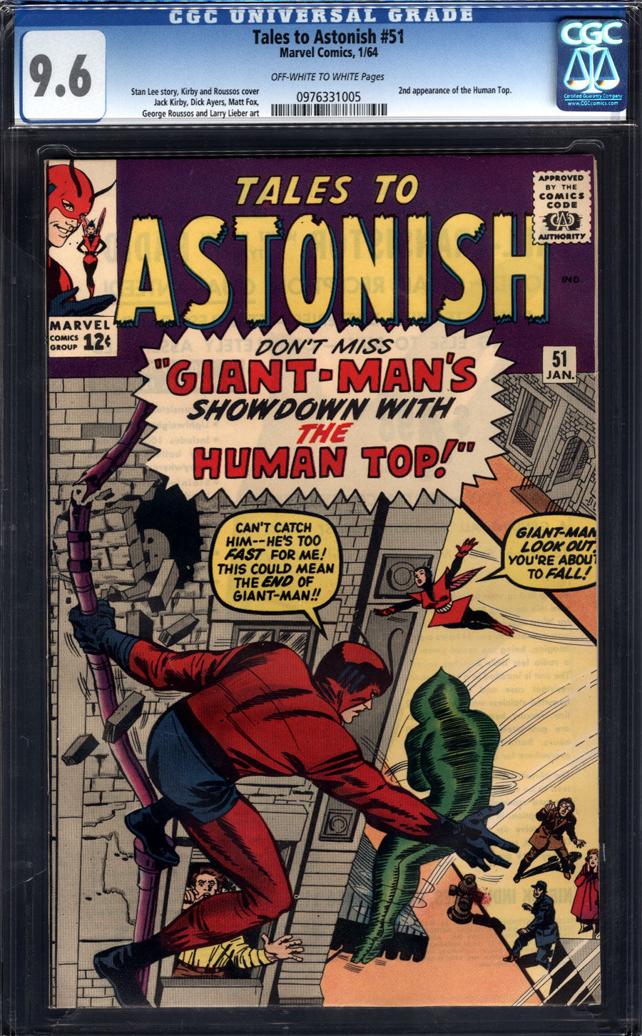 ComicConnect - TALES TO ASTONISH (1959-68) #51 - CGC NM+: 9.6