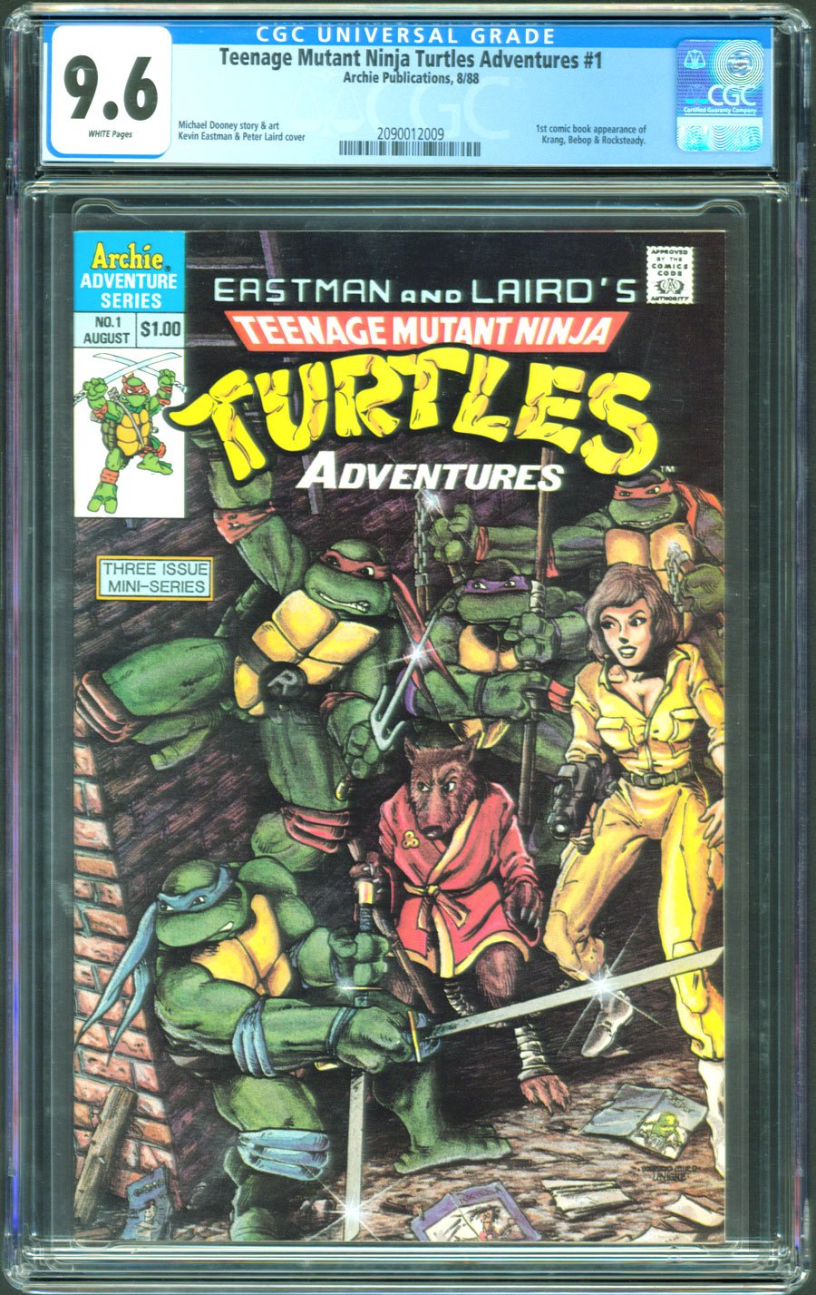 Teenage Mutant Ninja Turtles TMNT High 9 Comic Squares Boys Kelly Gr