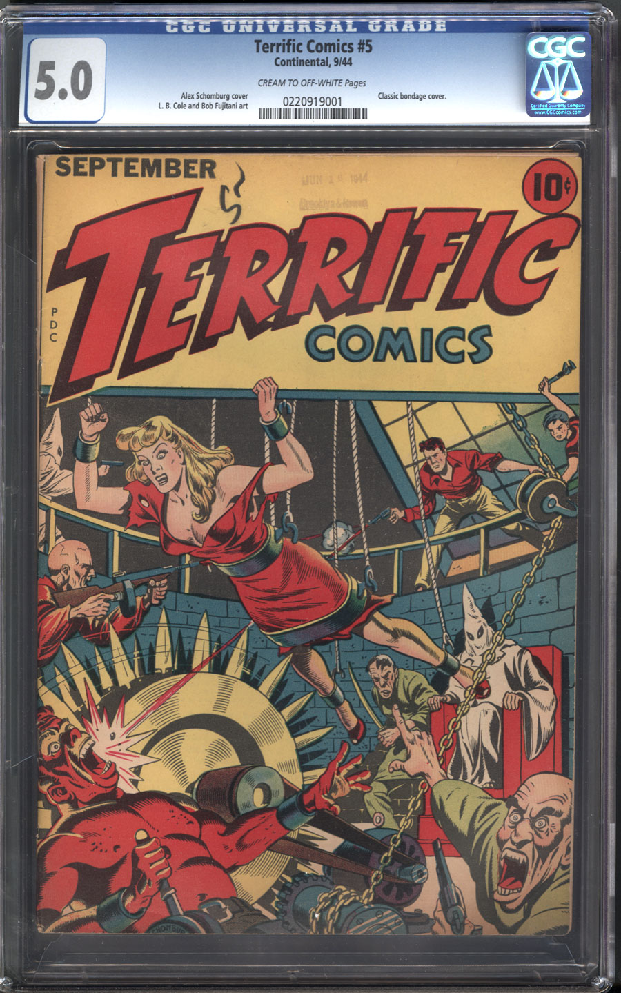 ComicConnect - TERRIFIC COMICS (1944) #5 - CGC VG/F: 5.0