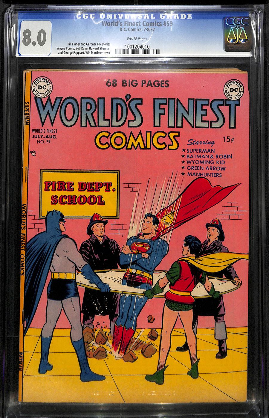 ComicConnect - WORLD'S FINEST COMICS (1941-86) #59 - CGC VF: 8.0