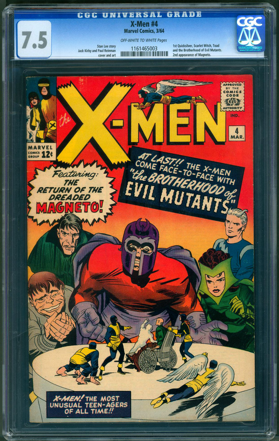 ComicConnect - X-MEN (1963-2011) #4 - CGC VF-: 7.5