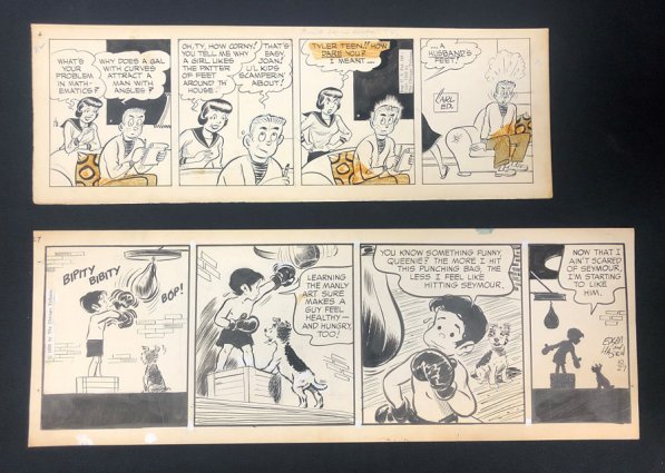 ComicConnect - ORIGINAL COMIC STRIP ART GROUP LOT Strip Art - VF: 8.0